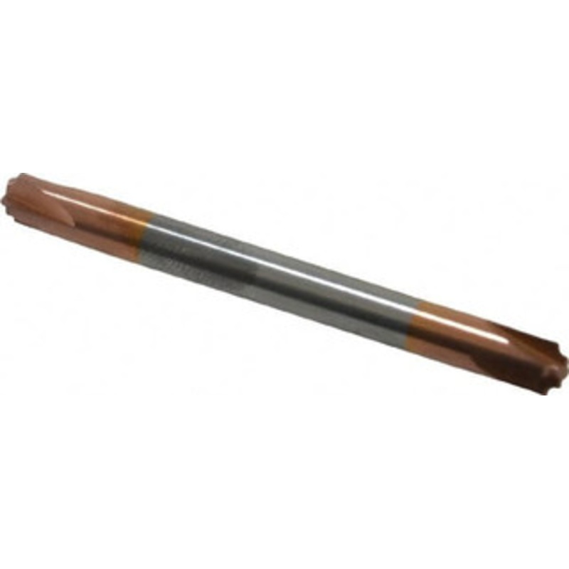 Accupro 0.031 Radius, 3/16 Diam, 4 Flute Solid Carbide Corner Rounding End Mill Double End, TiCN Finish, 2 OAL, 3/16 Shank Diam 12180373 – 07339229