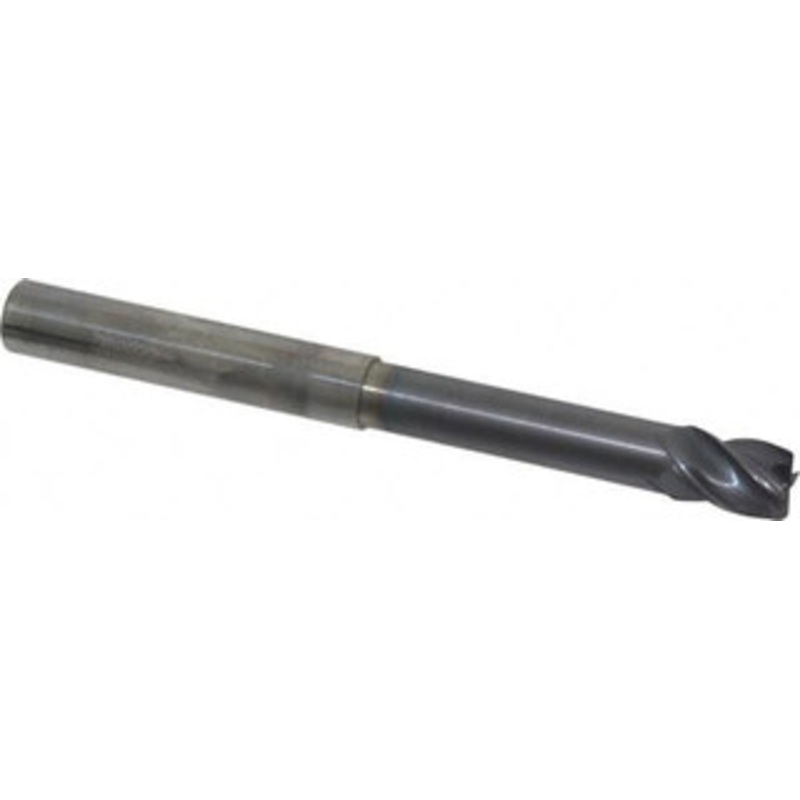 Accupro 3/8 Diam 4 Flute Solid Carbide 0.015 Chamfer Width Corner Chamfer End Mill AlTiN Finish, 4 OAL, 1/2 LOC, 3/8 Shank Diam, Variable Helix, RH Cut, RH Flute, Centercutting, 2-1/8 Extended Reach 446N3750C11 – 85646594