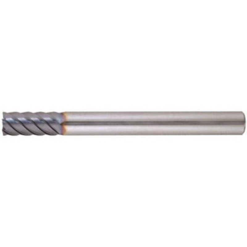 Niagara Cutter 1/2 Diam 6 Flute Solid Carbide 0.03 Corner Radius End Mill AlTiN Finish, 4 OAL, 1-1/8 LOC, 1/2 Shank Diam, 45 Helix, RH Cut, RH Flute, Centercutting 17004778 – 91348789