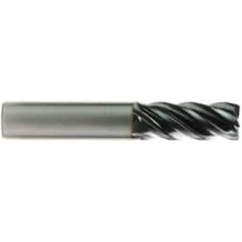 OSG 1/2 Diam 5 Flute Solid Carbide 0.015 Corner Radius End Mill TiAlN Finish, 3-1/2 OAL, 1-1/4 LOC, 1/2 Shank Diam, 35 Helix, RH Cut, RH Flute, Centercutting VG534-5003 – 53414587