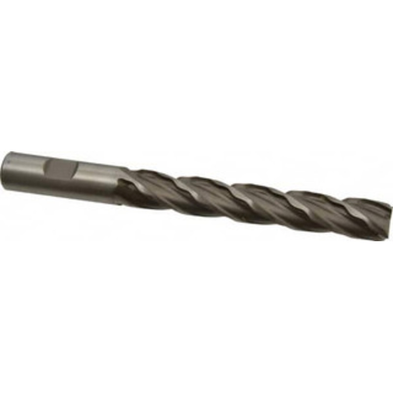 Weldon 5/8 Diam 4-Flute 30 High Speed Steel Square Roughing & Finishing End Mill Uncoated, 4 LOC, 6-1/8 OAL, 5/8 Shank Diam, Regular Length 66116-00-W – 81752420