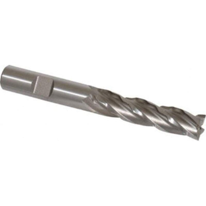 Weldon 1/2 Diam 4-Flute 30 Cobalt Square Roughing & Finishing End Mill Uncoated, 2 LOC, 4 OAL, 1/2 Shank Diam 66308-00-W – 81753337