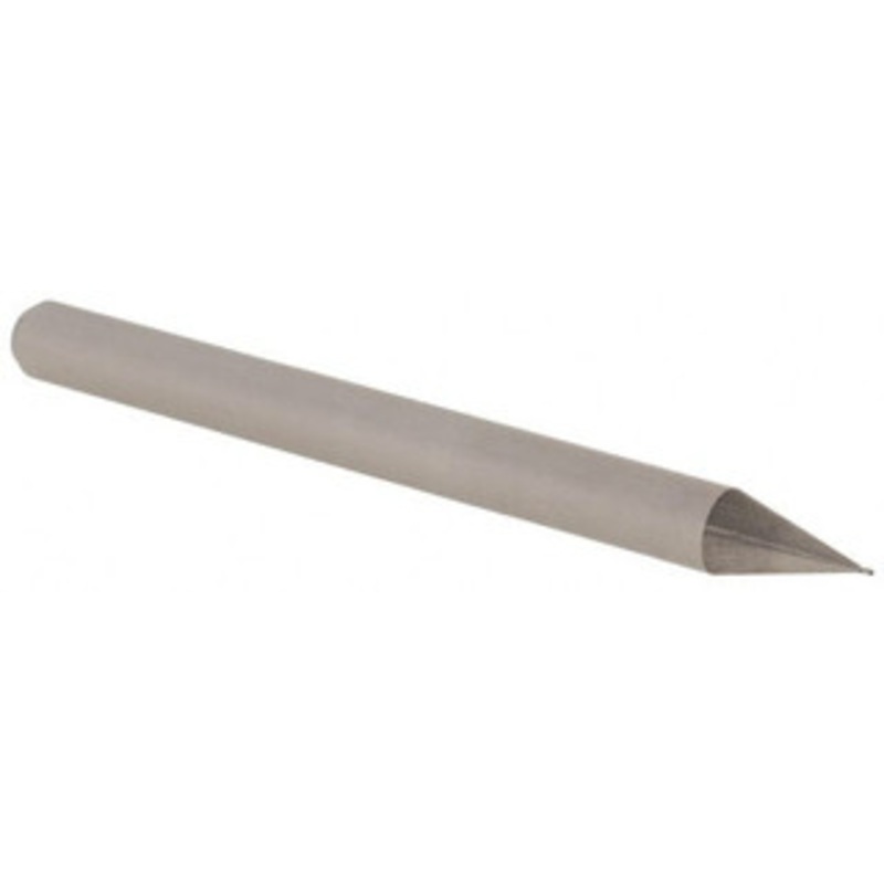 Accupro 0.01 Diam, 0.015 LOC, 4 Flute Solid Carbide Ball End Mill Uncoated, Single End, 1-1/2 OAL, 1/8 Shank Diam, Spiral Flute AP61728390 – 61728390
