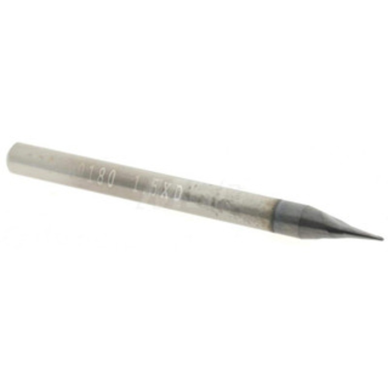 Accupro 0.018 Diam, 0.027 LOC, 2 Flute Solid Carbide Ball End Mill AlTiN Finish, Single End, 1-1/2 OAL, 1/8 Shank Diam, Spiral Flute 6500575 – 52441730