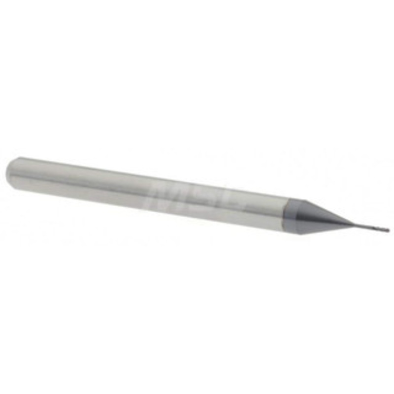 Accupro 0.015 Diam, 0.045 LOC, 4 Flute Solid Carbide Ball End Mill AlTiN Finish, Single End, 1-1/2 OAL, 1/8 Shank Diam, Spiral Flute 6502677 – 64536311