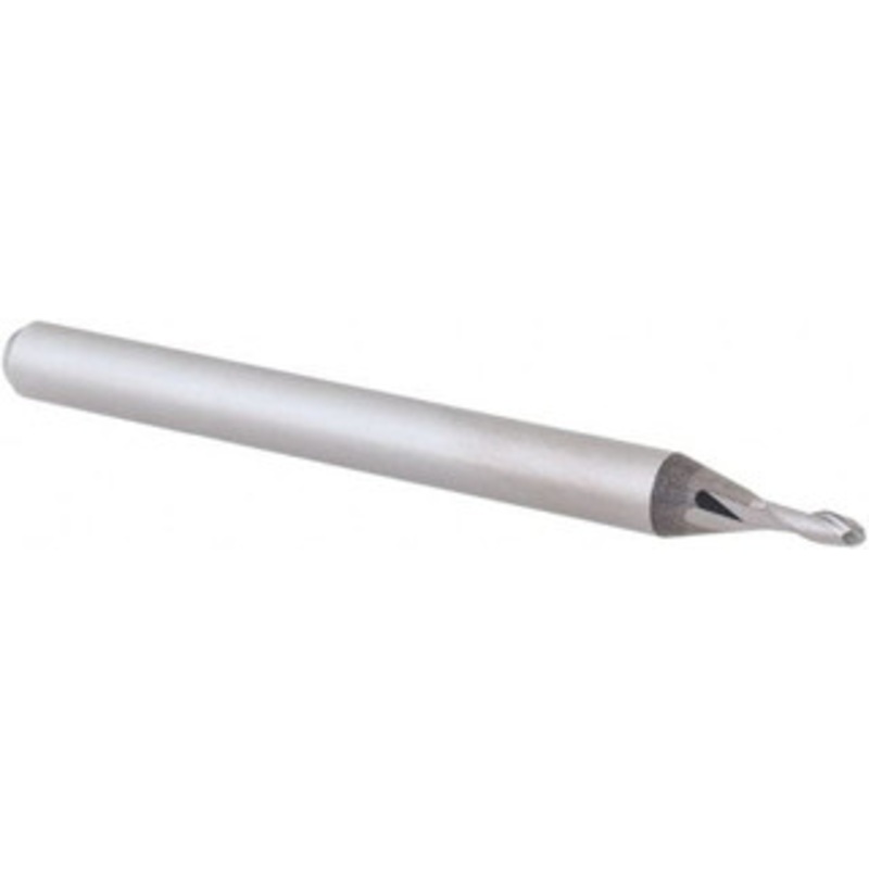 Accupro 0.048 Diam, 0.144 LOC, 2 Flute Solid Carbide Ball End Mill Uncoated, Single End, 1-1/2 OAL, 1/8 Shank Diam, Spiral Flute 6500493 – 61724415