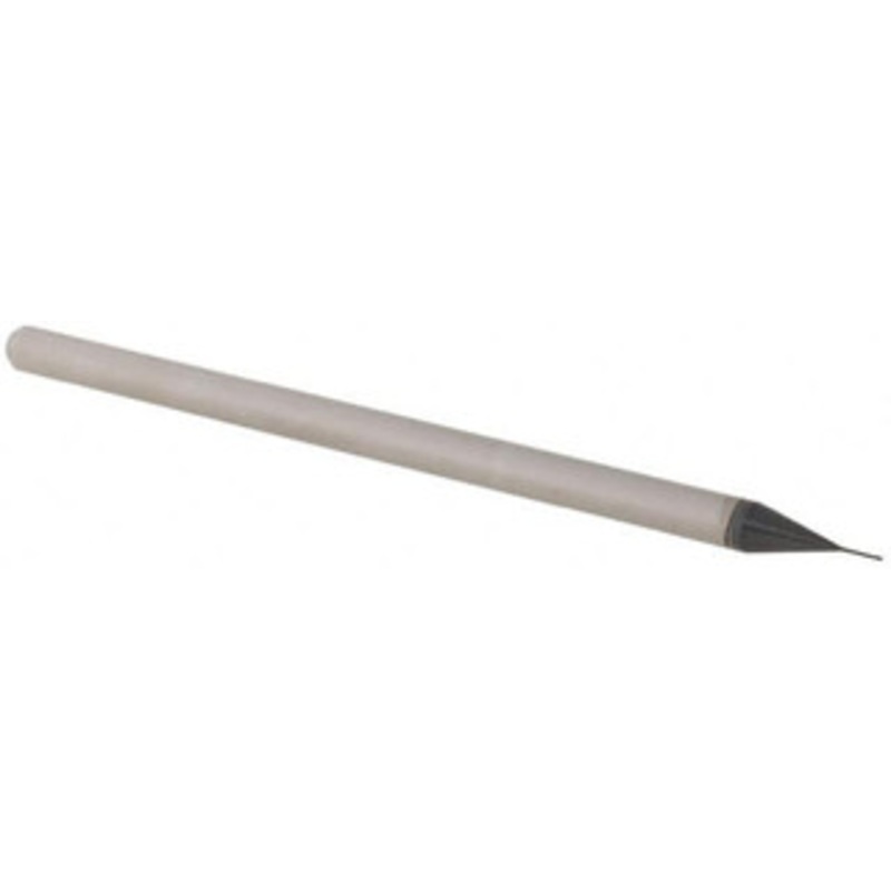 Accupro 0.01 Diam, 0.015 LOC, 3 Flute Solid Carbide Ball End Mill AlTiN Finish, Single End, 2-1/2 OAL, 1/8 Shank Diam, Spiral Flute AP61728630 – 61728630