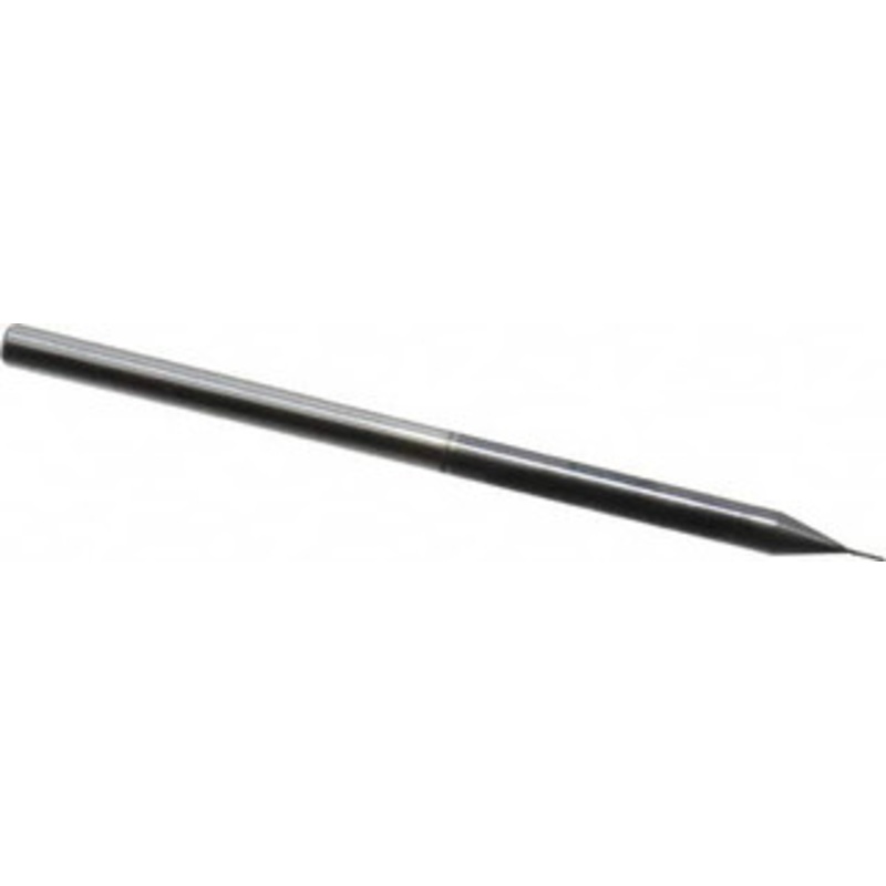 Accupro 0.01 Diam, 0.05 LOC, 3 Flute Solid Carbide Ball End Mill AlTiN Finish, Single End, 2-1/2 OAL, 1/8 Shank Diam, Spiral Flute 04454 – 61729349