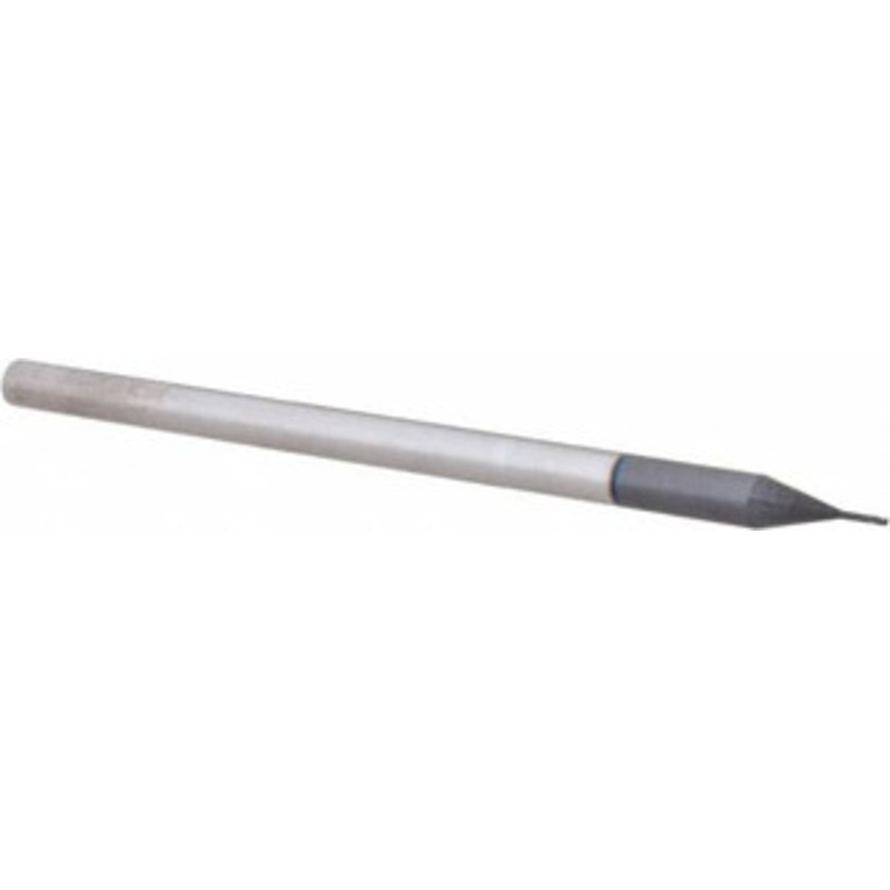 Accupro 0.02 Diam 3 Flute Solid Carbide 0.005 Corner Radius End Mill AlTiN Finish, 2-1/2 OAL, 0.03 LOC, 1/8 Shank Diam, 30 Helix, RH Cut, RH Flute, Centercutting, 0.1 Extended Reach 6503741 – 62779814