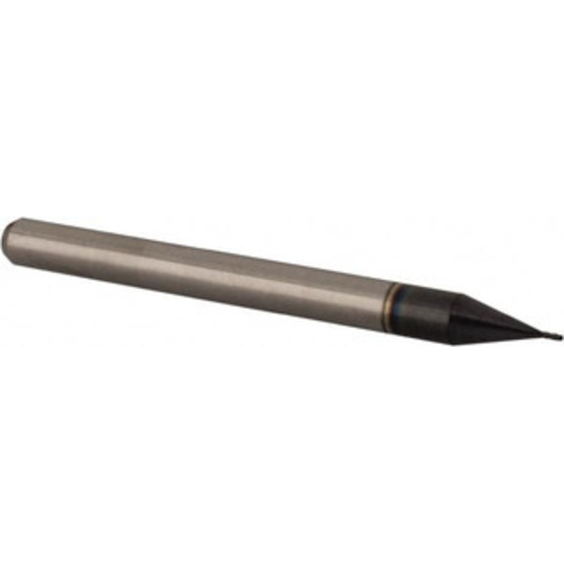 Accupro 0.013 Diam, 0.039 LOC, 4 Flute Solid Carbide Ball End Mill AlTiN Finish, Single End, 1-1/2 OAL, 1/8 Shank Diam, Spiral Flute AP61725248 – 61725248