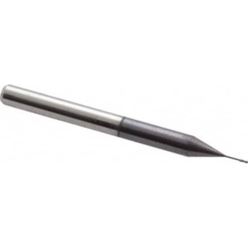 Accupro 0.015 Diam, 0.045 LOC, 2 Flute Solid Carbide Ball End Mill AlTiN Finish, Single End, 1-1/2 OAL, 1/8 Shank Diam, Spiral Flute 6500715 – 64535198