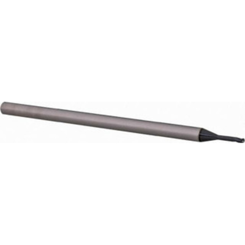 Accupro 0.045 Diam, 0.067 LOC, 3 Flute Solid Carbide Ball End Mill AlTiN Finish, Single End, 2-1/2 OAL, 1/8 Shank Diam, Spiral Flute AP61730966 – 61730966