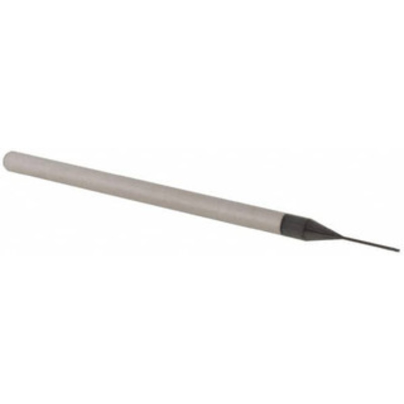 Accupro 0.02 Diam, 0.03 LOC, 3 Flute Solid Carbide Ball End Mill AlTiN Finish, Single End, 2-1/2 OAL, 1/8 Shank Diam, Spiral Flute AP61729612 – 61729612