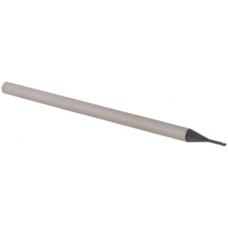 Accupro 0.03 Diam, 0.045 LOC, 3 Flute Solid Carbide Ball End Mill AlTiN Finish, Single End, 2-1/2 OAL, 1/8 Shank Diam, Spiral Flute AP61729794 – 61729794