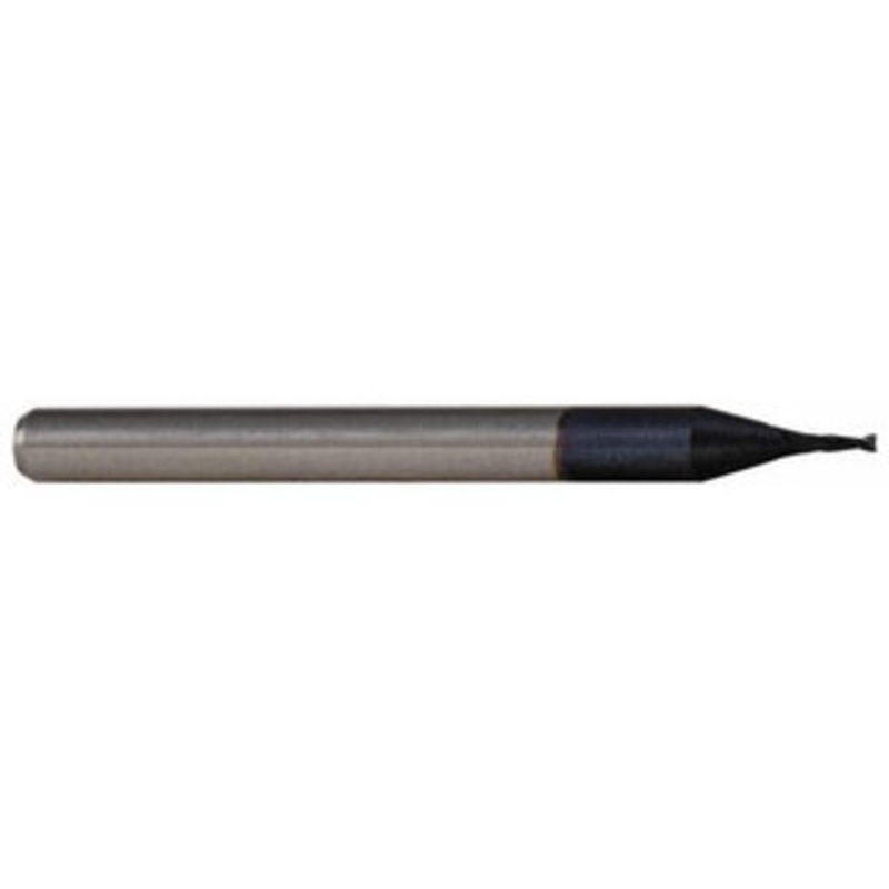 Accupro 0.015 Diam 2 Flute Solid Carbide 0.003 Corner Radius End Mill AlTiN Finish, 1-1/2 OAL, 0.05 LOC, 1/8 Shank Diam, 30 Helix, RH Cut, RH Flute, Centercutting 6503907 – 64541741