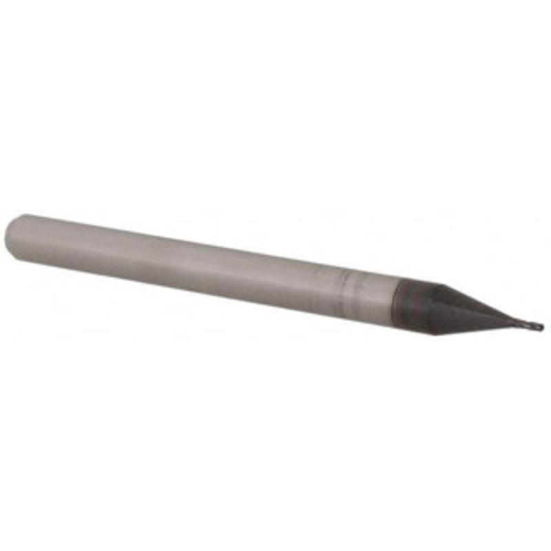 Accupro 0.021 Diam, 1/16 LOC, 4 Flute Solid Carbide Ball End Mill AlTiN Finish, Single End, 1-1/2 OAL, 1/8 Shank Diam, Spiral Flute AP61725040 – 61725040