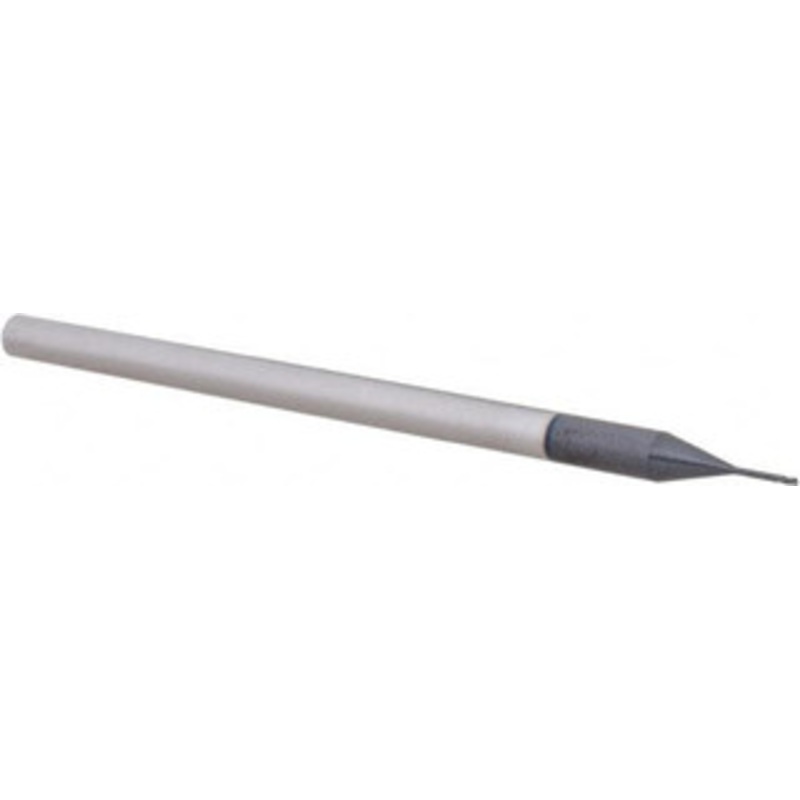 Accupro 0.02 Diam 3 Flute Solid Carbide 0.005 Corner Radius End Mill AlTiN Finish, 2-1/2 OAL, 0.03 LOC, 1/8 Shank Diam, 30 Helix, RH Cut, RH Flute, Centercutting, 0.16 Extended Reach 6503396 – 62779806