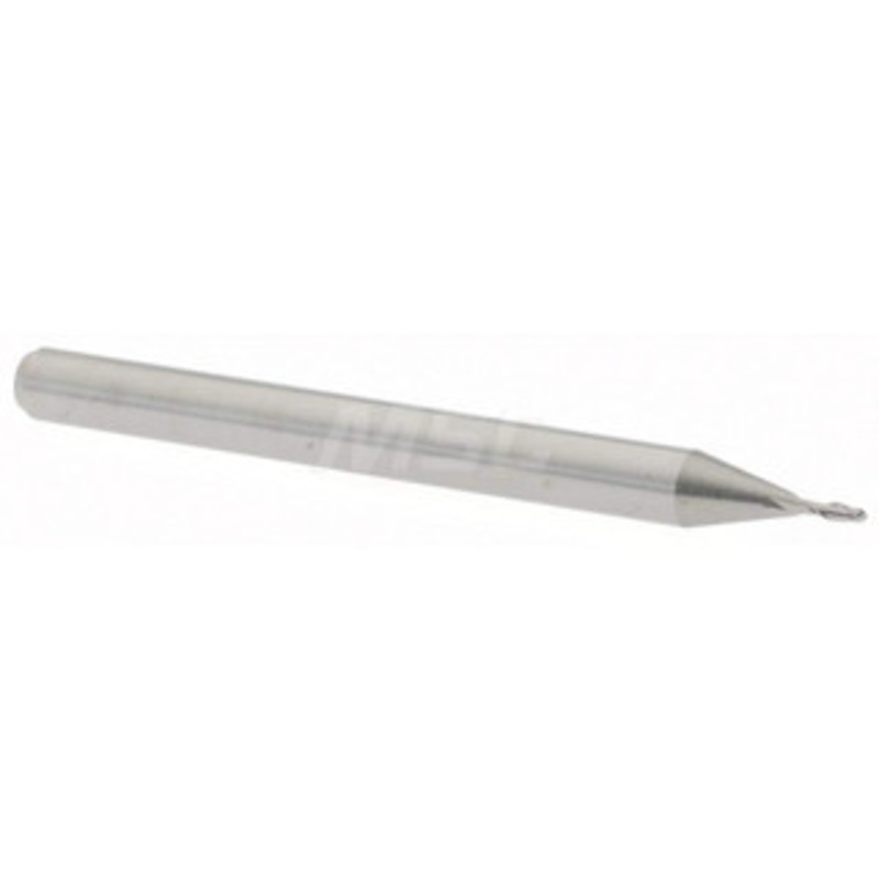 Accupro 0.03 Diam, 0.09 LOC, 2 Flute Solid Carbide Ball End Mill Uncoated, Single End, 1-1/2 OAL, 1/8 Shank Diam, Spiral Flute 6500459 – 37291275