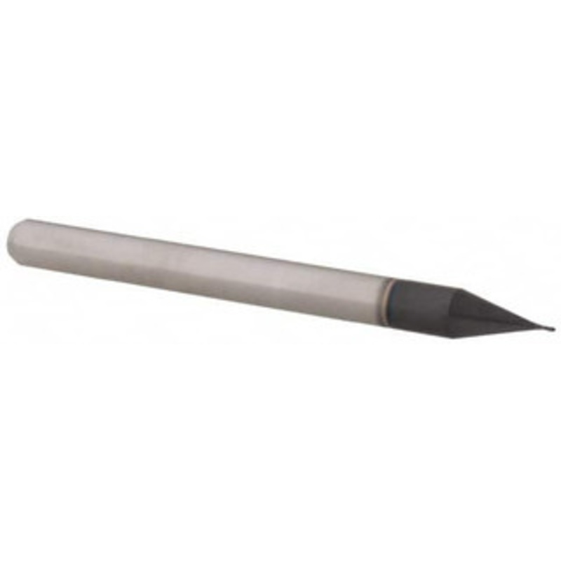 Accupro 0.012 Diam, 0.036 LOC, 4 Flute Solid Carbide Ball End Mill AlTiN Finish, Single End, 1-1/2 OAL, 1/8 Shank Diam, Spiral Flute AP61725263 – 61725263