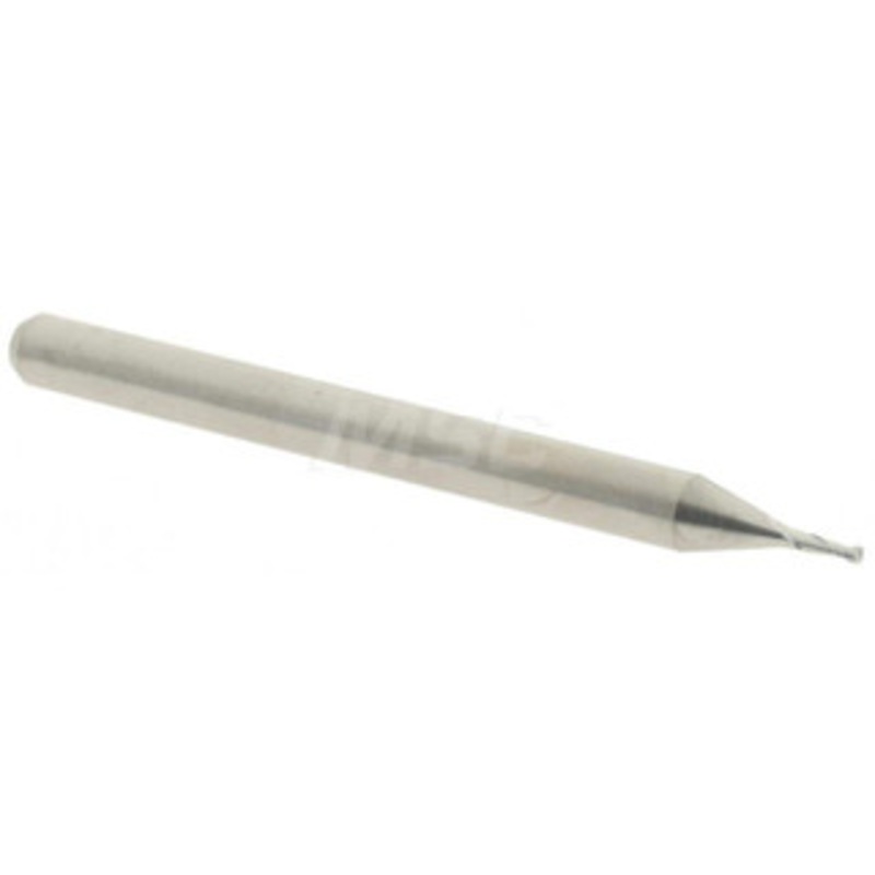 Accupro 0.03 Diam 2 Flute Solid Carbide 0.01 Corner Radius End Mill Uncoated, 1-1/2 OAL, 0.09 LOC, 1/8 Shank Diam, 30 Helix, RH Cut, RH Flute, Centercutting 6503543 – 62754437