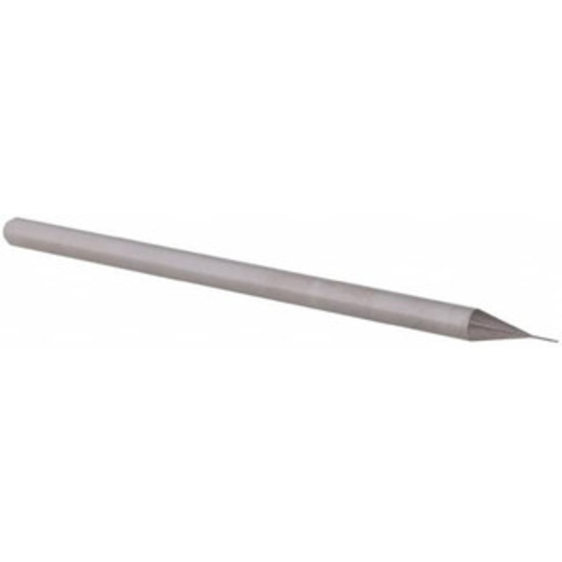 Accupro 0.01 Diam, 0.015 LOC, 3 Flute Solid Carbide Ball End Mill Uncoated, Single End, 2-1/2 OAL, 1/8 Shank Diam, Spiral Flute AP61728770 – 61728770