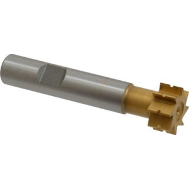 Whitney Tool 1/32 Radius, 3/4 Cut Diam, 1/16 Circle Diam, 3/8 Cut Width, 1/2 Shank, Concave Radius Cutter High Speed Steel, TiN Finish, 3 OAL, 8 Teeth, Profile Ground, Weldon Flat 15360 – 00069898