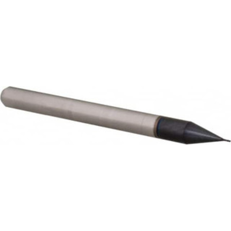 Accupro 0.011 Diam, 0.033 LOC, 4 Flute Solid Carbide Ball End Mill AlTiN Finish, Single End, 1-1/2 OAL, 1/8 Shank Diam, Spiral Flute AP61725719 – 61725719