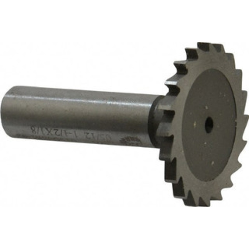 Whitney Tool 1-1/2 Cut Diam, 1/8 Cut Width, 1/2 Shank, Straight-Tooth Woodruff Keyseat Cutter Cobalt, Uncoated, 2-1/8 OAL, 20 Teeth 20238 – 43713429