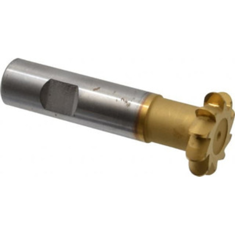 Whitney Tool 5/32 Radius, 5/16 Circle Diam, 1-5/16 Cutter Diam, Shank Connection, Convex Radius Cutter 3/4 Shank Diam, 3-1/2 OAL, High Speed Steel, TiN Finish, Profile Ground, 10 Teeth, Weldon Flat 15348 – 00069849