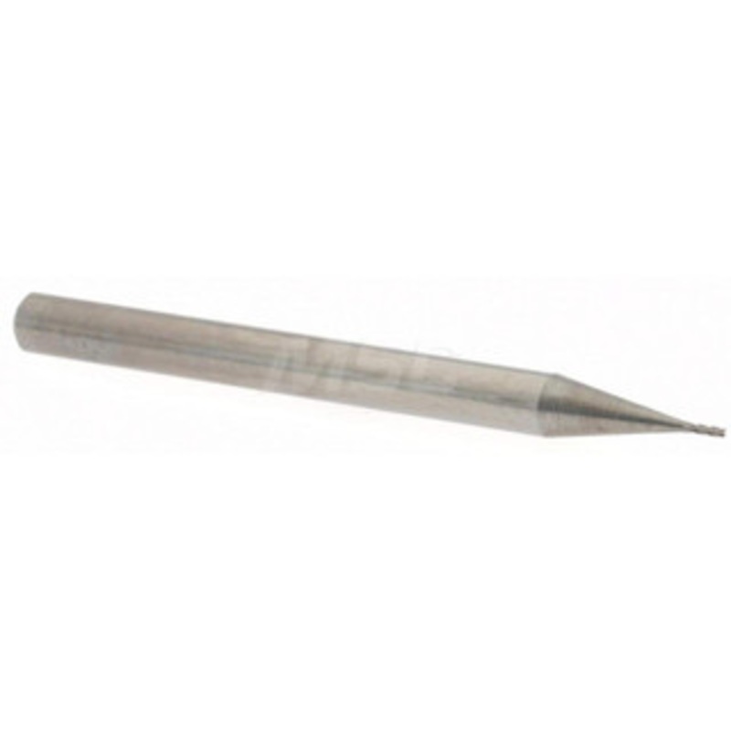 Accupro 0.02 Diam 4 Flute Solid Carbide 0.005 Corner Radius End Mill Uncoated, 1-1/2 OAL, 0.06 LOC, 1/8 Shank Diam, 30 Helix, RH Cut, RH Flute, Centercutting 6503896 – 64541428