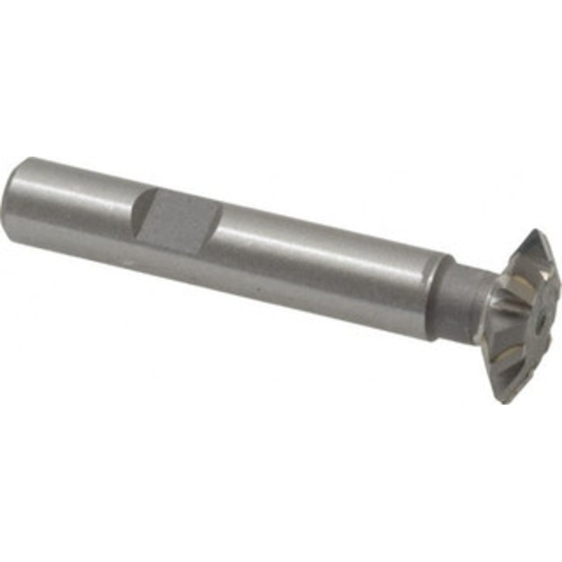 Whitney Tool 3/4 3/4 Cut Diam, 3/16 Cut Width, 3/8 Shank, Carbide-Tipped Double-Angle Cutter Uncoated, 6 Teeth, 2-3/8 OAL, Weldon Flat 30104 – 03025251