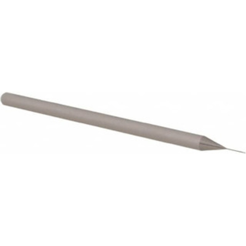 Accupro 0.01 Diam, 0.015 LOC, 3 Flute Solid Carbide Ball End Mill Uncoated, Single End, 2-1/2 OAL, 1/8 Shank Diam, Spiral Flute AP61728812 – 61728812
