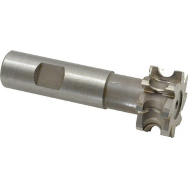 Whitney Tool 5/32 Radius, 1-5/16 Cut Diam, 5/16 Circle Diam, 5/8 Cut Width, 3/4 Shank, Concave Radius Cutter High Speed Steel, Uncoated, 3-1/2 OAL, 8 Teeth, Profile Ground, Weldon Flat 10364 – 03017605