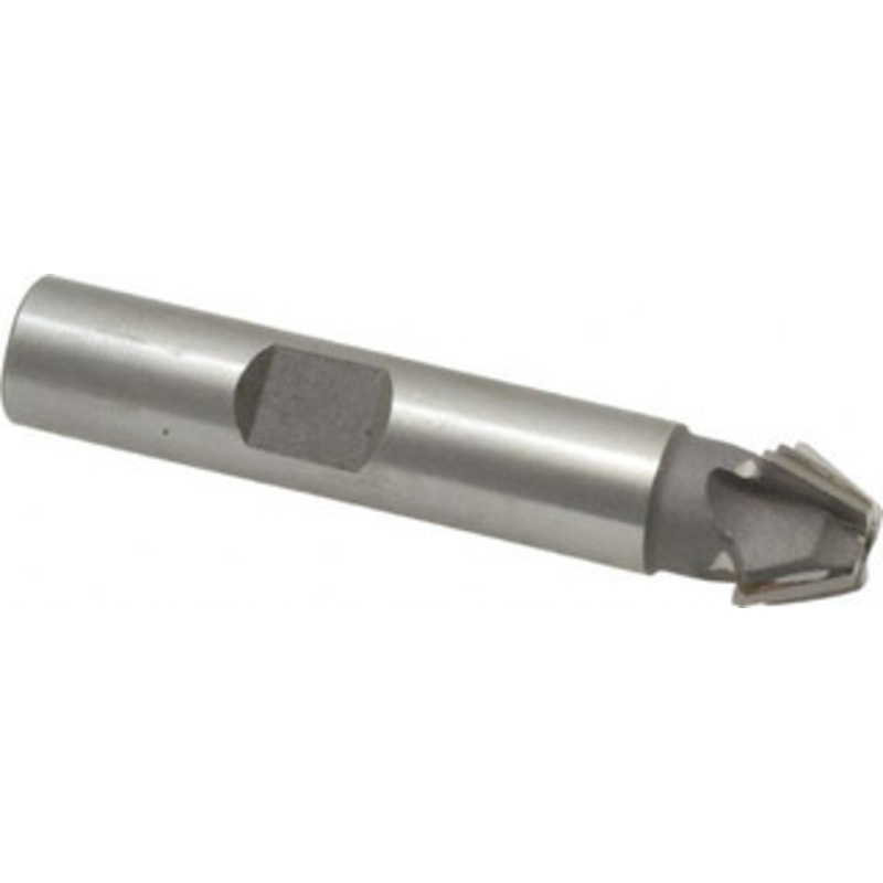 Whitney Tool 1/2 x 7/32 60 4-Tooth Carbide-Tipped Single-Angle Cutter Uncoated, Right Hand Cut, 2-1/8 OAL, 3/8 Shank Diam, Shank Connection, Weldon Flat 30100 – 03025848