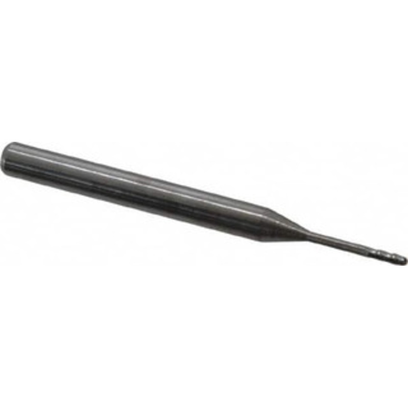 Accupro 0.04 Diam, 0.12 LOC, 4 Flute Solid Carbide Ball End Mill Uncoated, Single End, 1-1/2 OAL, 1/8 Shank Diam, Spiral Flute 6502690 – 64535768