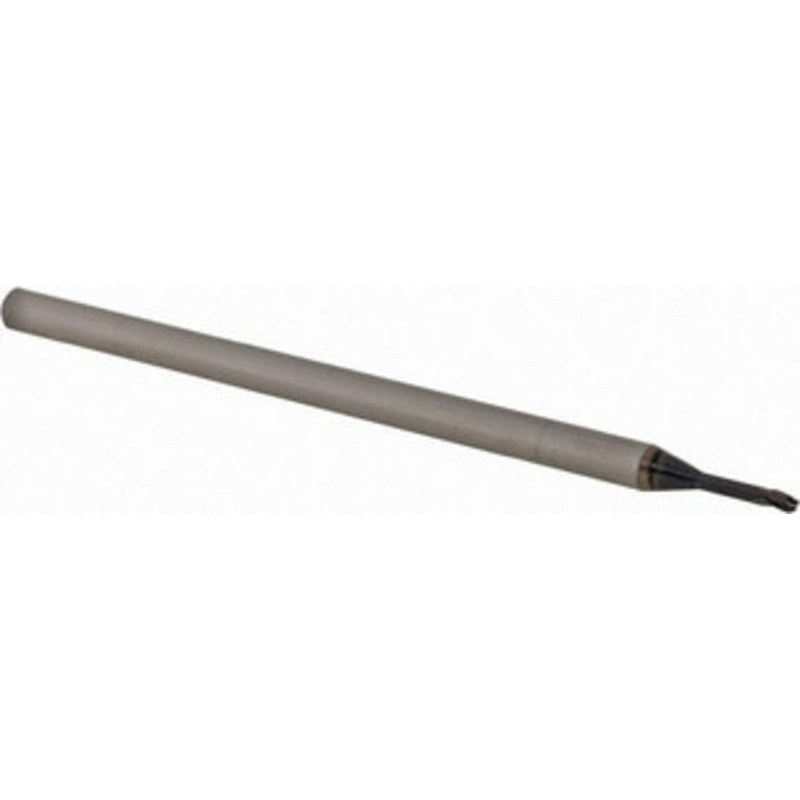 Accupro 0.05 Diam, 0.075 LOC, 3 Flute Solid Carbide Ball End Mill AlTiN Finish, Single End, 2-1/2 OAL, 1/8 Shank Diam, Spiral Flute AP61730818 – 61730818