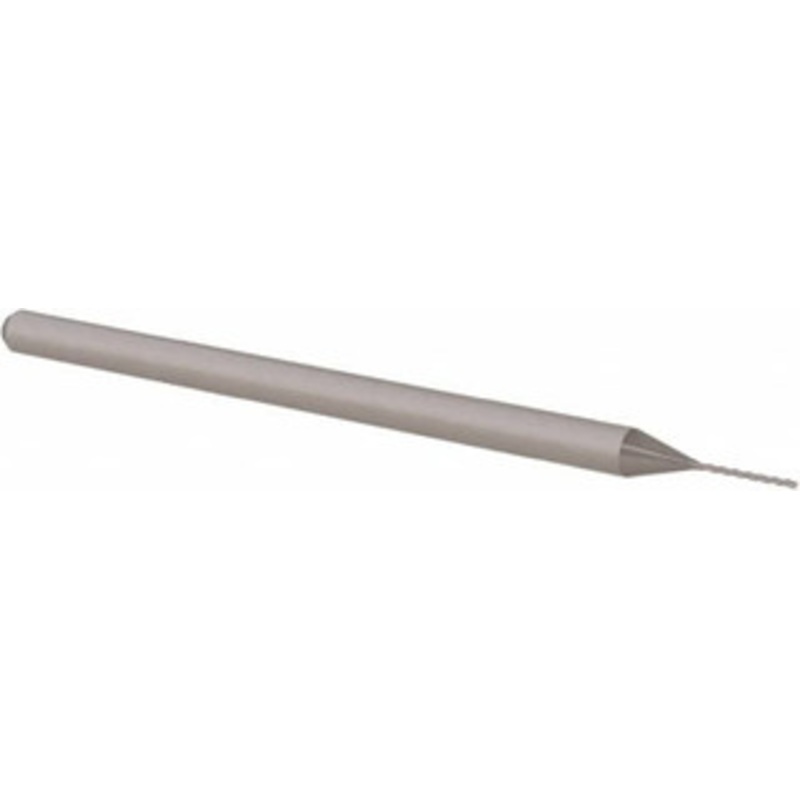 Accupro 0.02, 1/4 LOC, 1/8 Shank Diam, 2-1/2 OAL, 3 Flute, Solid Carbide Square End Mill Single End, Uncoated, Spiral Flute, 30 Helix, Centercutting, Right Hand Cut, Right Hand Flute, Series Miniature AP62778360 – 62778360