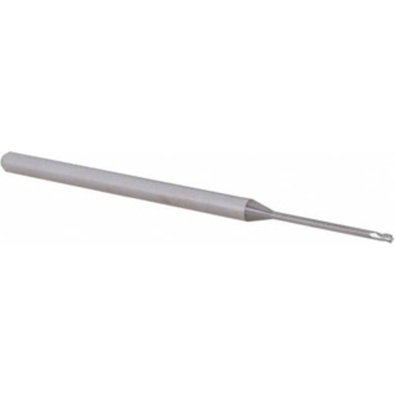 Accupro 0.045, 0.067 LOC, 1/8 Shank Diam, 2-1/2 OAL, 3 Flute, Solid Carbide Square End Mill Single End, Uncoated, Spiral Flute, 30 Helix, Centercutting, Right Hand Cut, Right Hand Flute, Series Miniature 6501248 – 62776729
