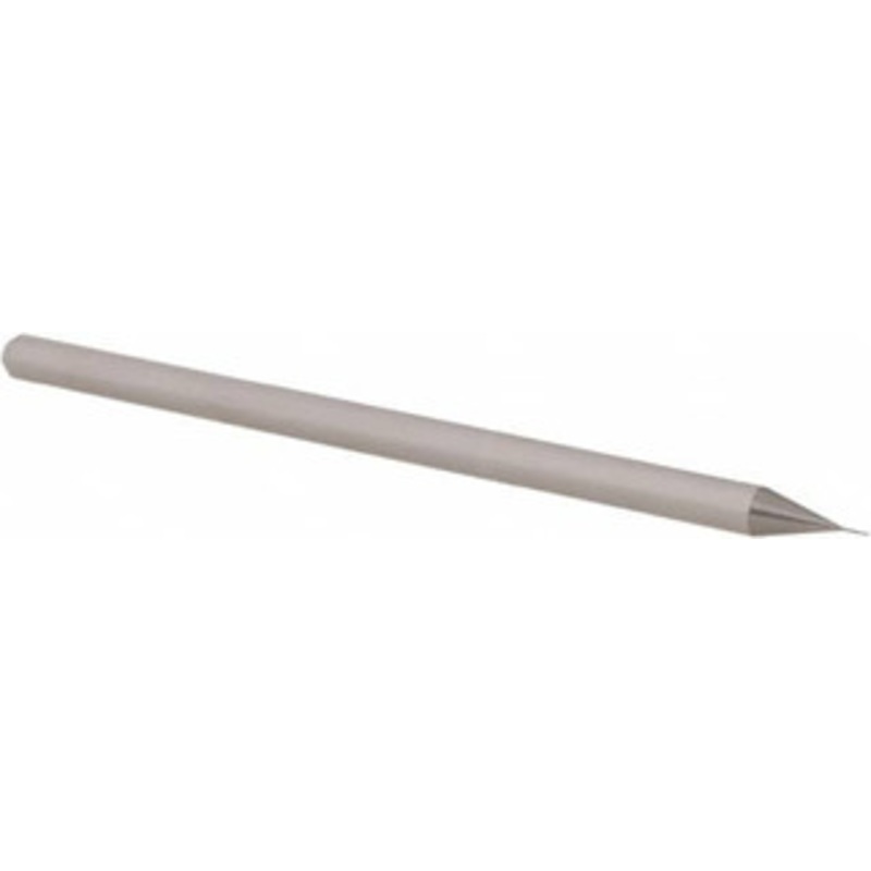 Accupro 0.01 Diam, 0.015 LOC, 3 Flute Solid Carbide Ball End Mill Uncoated, Single End, 2-1/2 OAL, 1/8 Shank Diam, Spiral Flute AP61728614 – 61728614