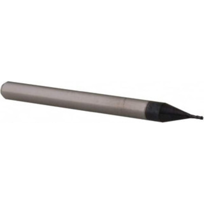 Accupro 0.022, 0.066 LOC, 1/8 Shank Diam, 1-1/2 OAL, 4 Flute, Solid Carbide Square End Mill Single End, AlTiN Finish, Spiral Flute, 30 Helix, Centercutting, Right Hand Cut, Right Hand Flute, Series Miniature 6501892 – 62773007