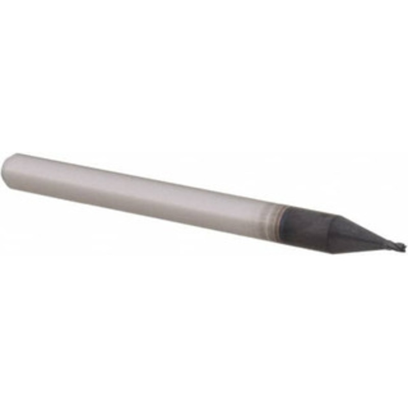 Accupro 0.03, 0.045 LOC, 1/8 Shank Diam, 1-1/2 OAL, 4 Flute, Solid Carbide Square End Mill Single End, AlTiN Finish, Spiral Flute, 30 Helix, Centercutting, Right Hand Cut, Right Hand Flute, Series Miniature 6502288 – 62774625