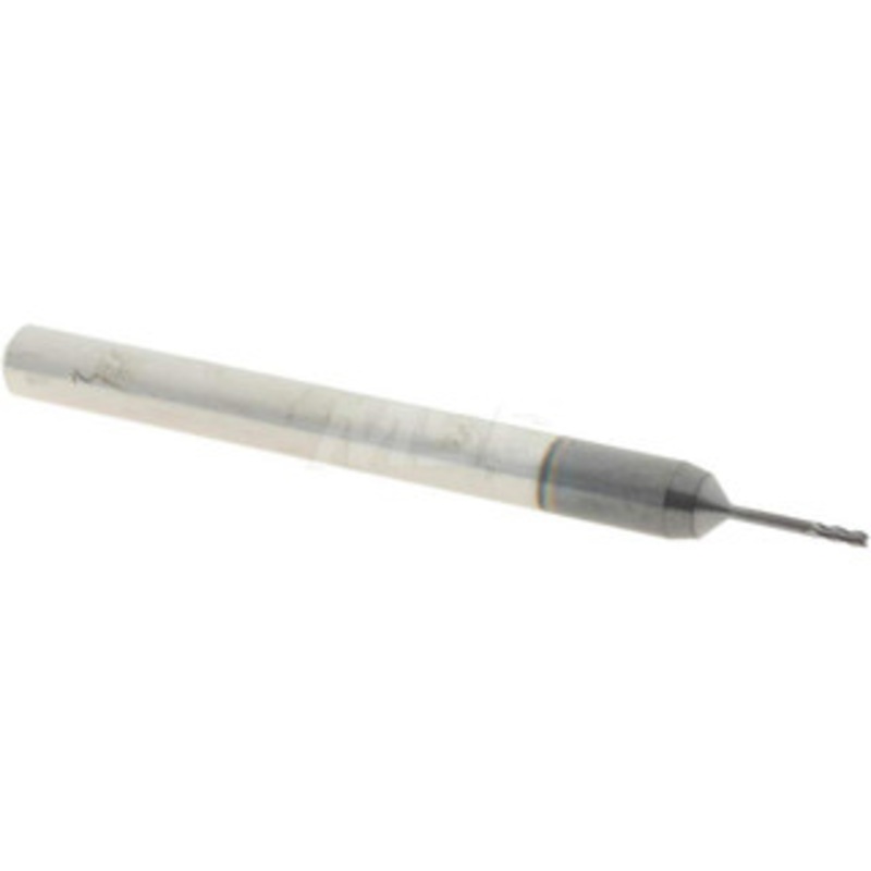 Accupro 0.025, 0.075 LOC, 1/8 Shank Diam, 1-1/2 OAL, 4 Flute, Solid Carbide Square End Mill Single End, AlTiN Finish, Spiral Flute, 30 Helix, Centercutting, Series Miniature AP64535230 – 64535230