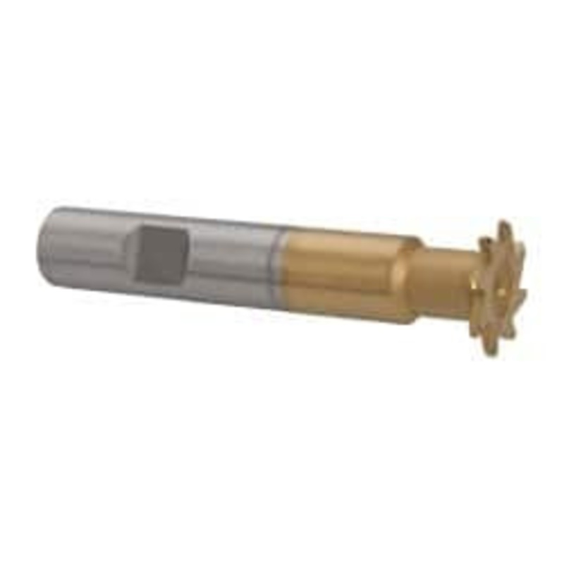 Whitney Tool 1/32 Radius, 1/16 Circle Diam, 3/4 Cutter Diam, Shank Connection, Convex Radius Cutter 1/2 Shank Diam, 3 OAL, High Speed Steel, TiN Finish, Profile Ground, 8 Teeth, Weldon Flat 15344 – 00069807
