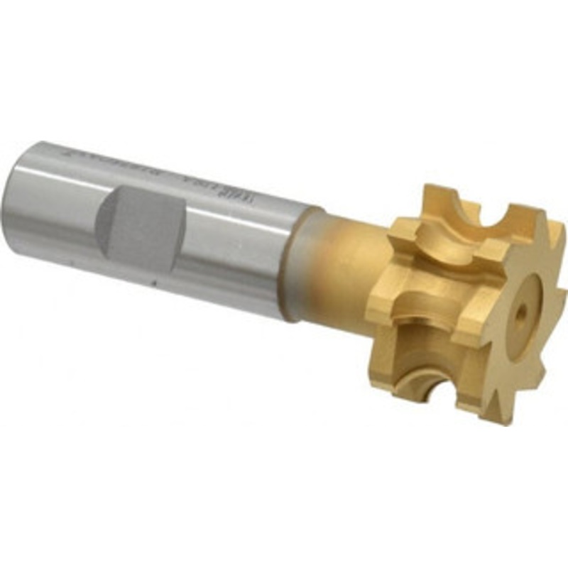 Whitney Tool 3/16 Radius, 1-3/8 Cut Diam, 3/8 Circle Diam, 3/4 Cut Width, 3/4 Shank, Concave Radius Cutter High Speed Steel, TiN Finish, 3-1/2 OAL, 8 Teeth, Profile Ground, Weldon Flat 15365 – 00069948
