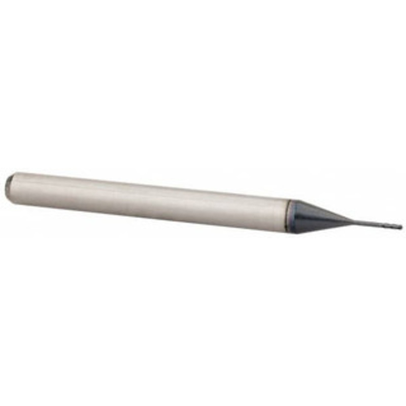 Accupro 0.02 Diam, 0.06 LOC, 4 Flute Solid Carbide Ball End Mill AlTiN Finish, Single End, 1-1/2 OAL, 1/8 Shank Diam, Spiral Flute 6502681 – 64535578