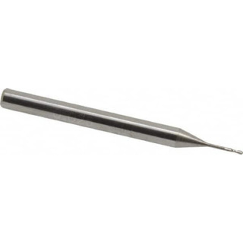 Accupro 0.025 Diam, 0.075 LOC, 2 Flute Solid Carbide Ball End Mill Uncoated, Single End, 1-1/2 OAL, 1/8 Shank Diam, Spiral Flute 6500719 – 64535107