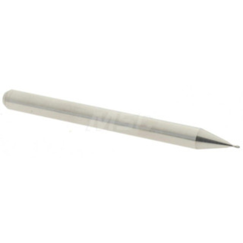 Accupro 0.017 Diam, 0.025 LOC, 2 Flute Solid Carbide Ball End Mill Uncoated, Single End, 1-1/2 OAL, 1/8 Shank Diam, Spiral Flute 6500572 – 52442027