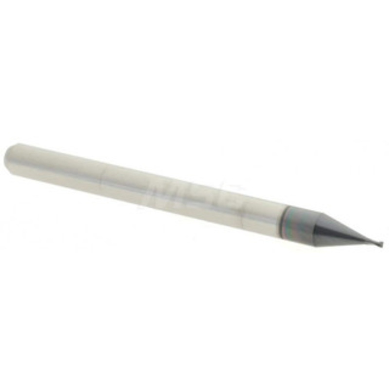 Accupro 0.022, 0.035 LOC, 1/8 Shank Diam, 1-1/2 OAL, 2 Flute, Solid Carbide Square End Mill Single End, AlTiN Finish, Spiral Flute, 30 Helix, Centercutting, Right Hand Cut, Right Hand Flute, Series Miniature 6500274 – 37290897