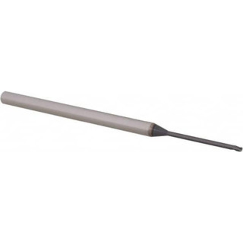Accupro 0.045 Diam, 0.067 LOC, 3 Flute Solid Carbide Ball End Mill AlTiN Finish, Single End, 2-1/2 OAL, 1/8 Shank Diam, Spiral Flute AP61731097 – 61731097