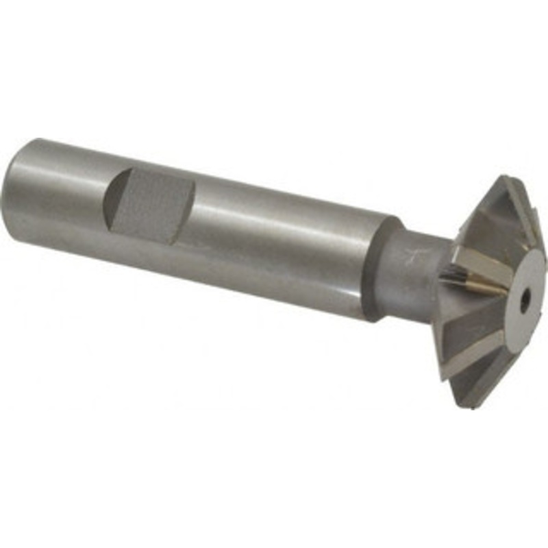 Whitney Tool 1-3/8 1-3/8 Cut Diam, 7/16 Cut Width, 5/8 Shank, Carbide-Tipped Double-Angle Cutter Uncoated, 6 Teeth, 3-7/32 OAL, Weldon Flat 30106 – 03025277